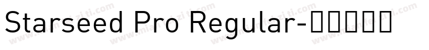 Starseed Pro Regular字体转换
